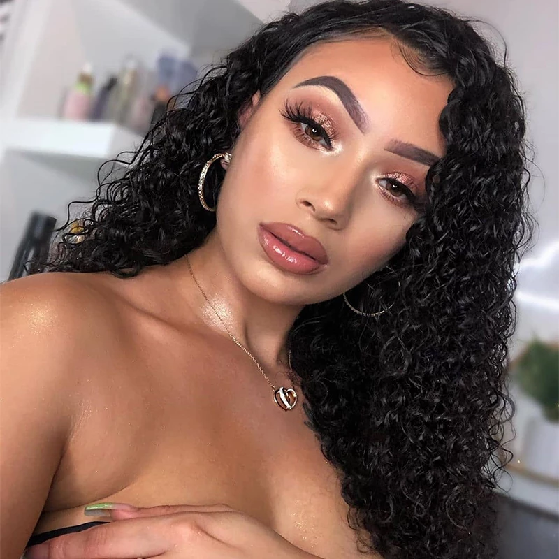 Water Wave Lace Closure / Frontal Wigs With Baby Hair Natural Hairline 150% 180% Density - Lumiere hair