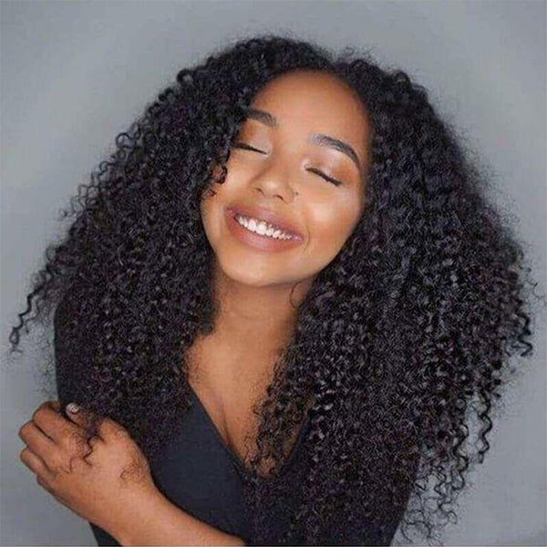 Super Easy Afro Curly Ready To Go Glueless HD 4X6 Pre-cut Lace Closure 3D Dome Cap 100% Human Hair Wig