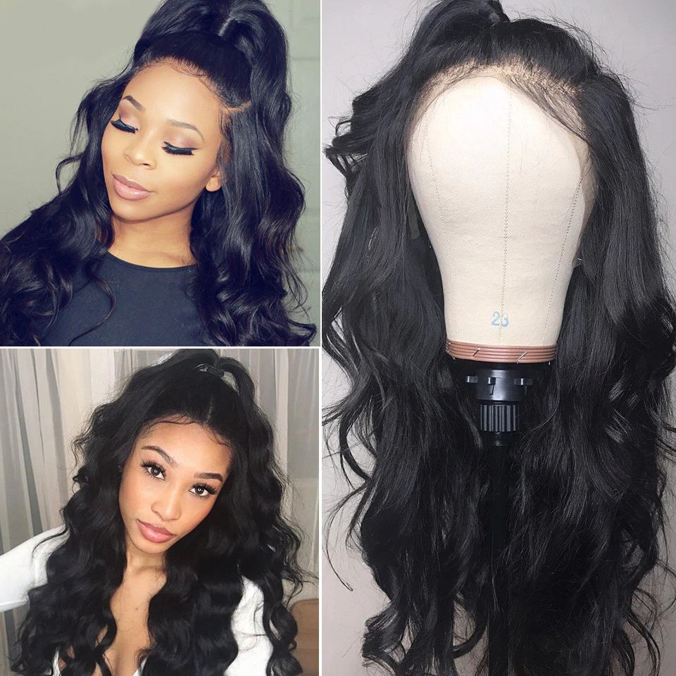 150%/180% Density lace Front body wave with baby hair Luxury Breathable Human Hair Wigs - Lumiere hair