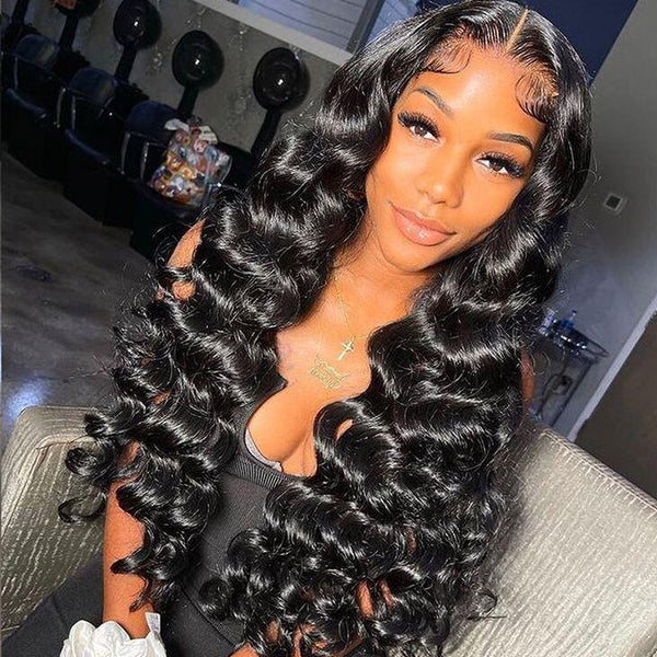 Loose Deep Wear & Go Glueless HD 4X6 Lace Closure Human Hair Ready to Wear Wig