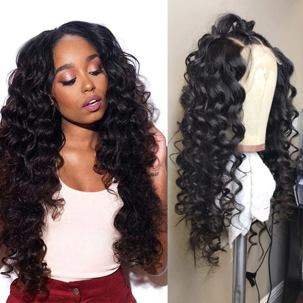 Loose Deep Wave Lace Closure & frontal Wigs Virgin Human Hair - Lumiere hair