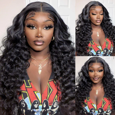 loose deep wigs with baby hair