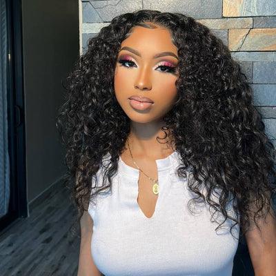 Lumiere Bouncy Curly 4 Bundles Brazilian Hair Natural Black Color 8-40" Virgin Hair Extensions
