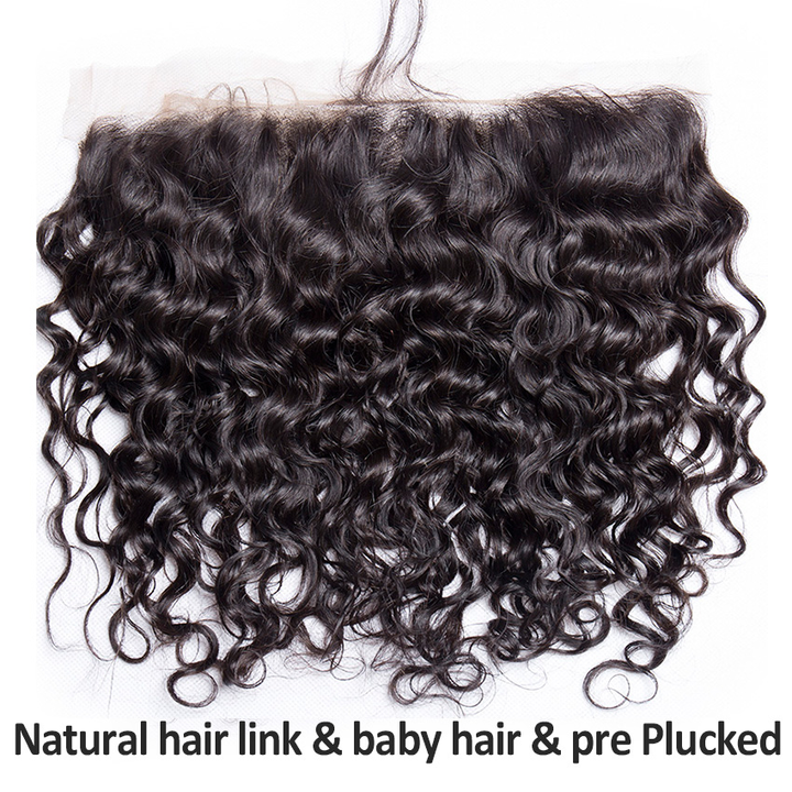 lumiere One Piece Water Wave 13x4 Lace Frontal Closure Virgin Human Hair - Lumiere hair